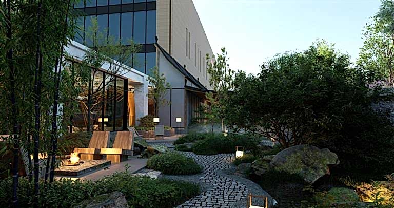 Villa Bahçelerinde Peyzaj ve Aydınlatma.